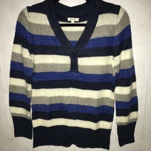 NWOT TALBOTS STRIPED PULLOVER SWEATER SZ L